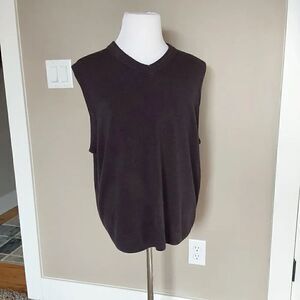 Dockers Sweater Vest Mens Sz LT Dark Gray